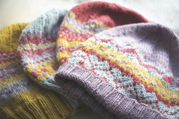 Four Fair Isle Hats