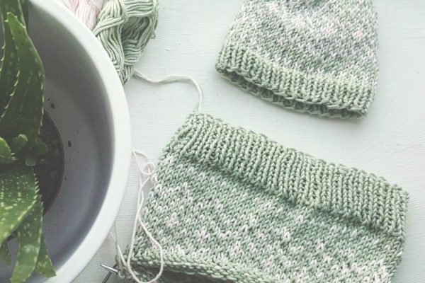 Fairisle Baby Cocoon and Beanie - Image 2