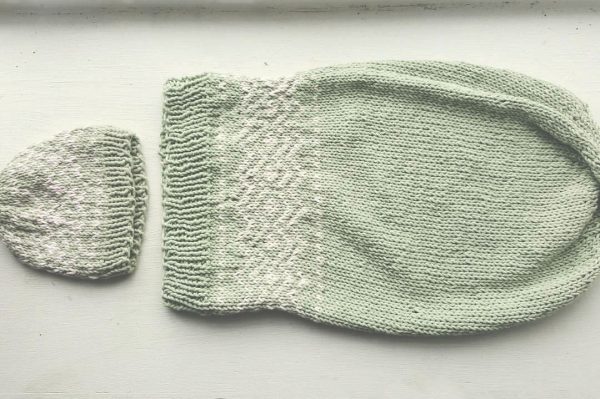 Fairisle Baby Cocoon and Beanie