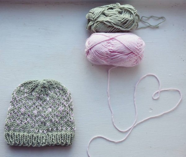 Fairisle Baby Cocoon and Beanie - Image 6