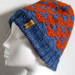 Pure Wool Fair Isle Beanie, Handmade