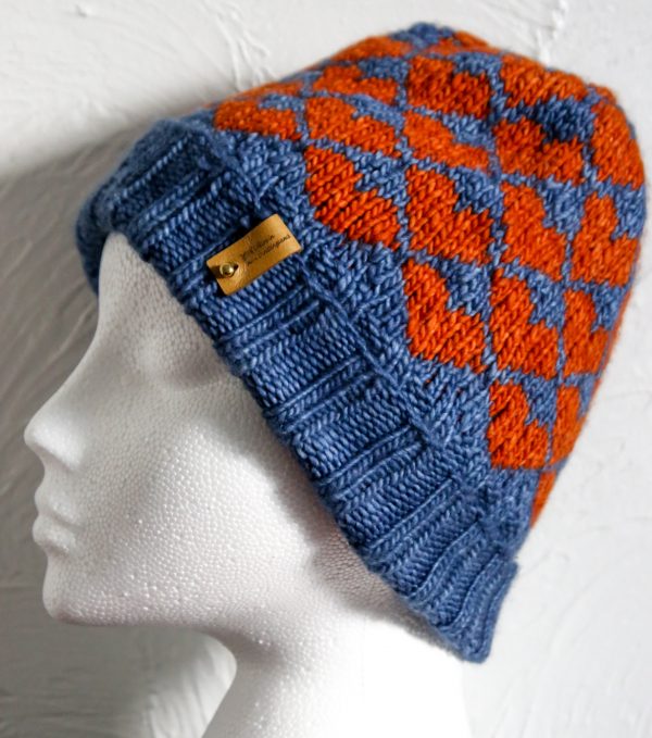 Pure Wool Fair Isle Beanie, Handmade