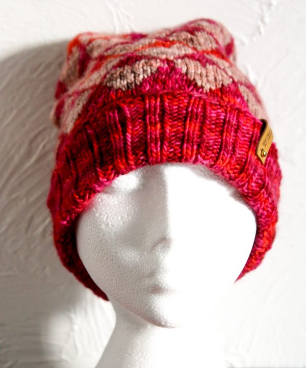 Pure Wool Fair Isle Beanie, Handmade - Image 2