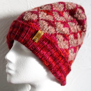 Pure Wool Fair Isle Beanie, Handmade