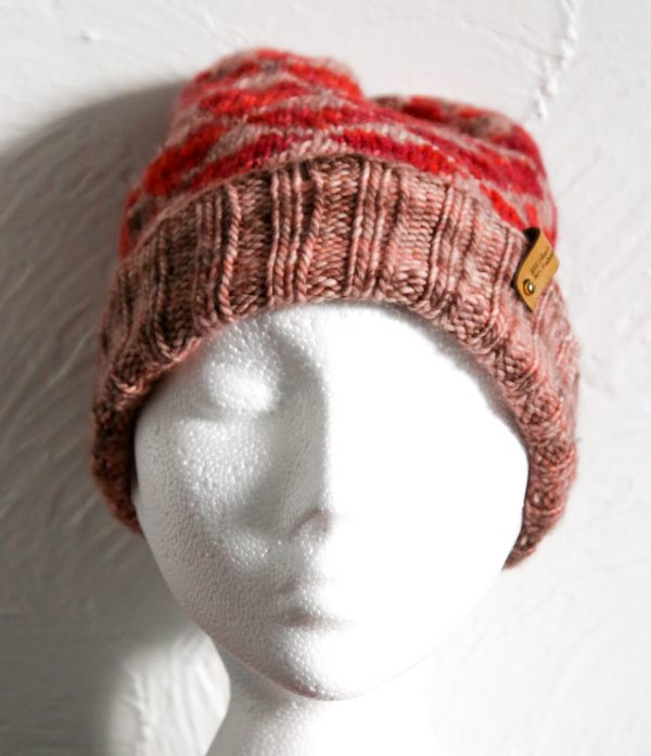 Pure Wool Fair Isle Hat, Handmade - Image 2