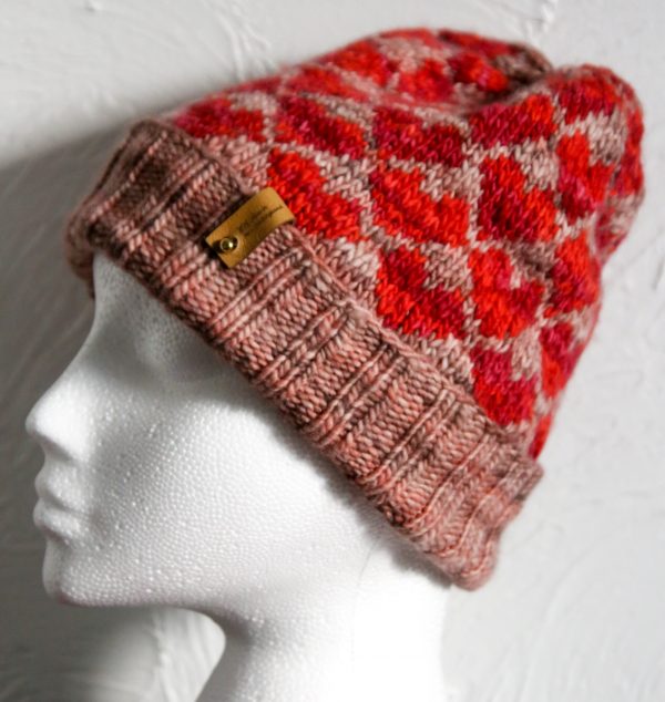 Pure Wool Fair Isle Hat, Handmade