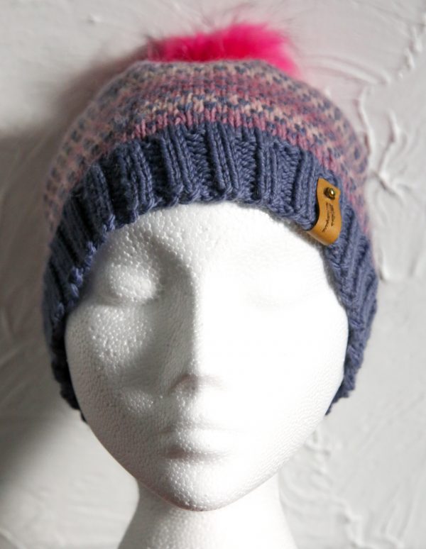 Handmade Wool Dotty Stripes Hat - Image 2