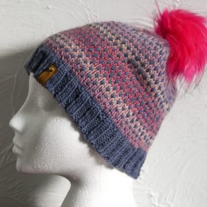 Handmade Wool Dotty Stripes Hat