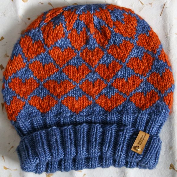 Pure Wool Fair Isle Beanie, Handmade - Image 3